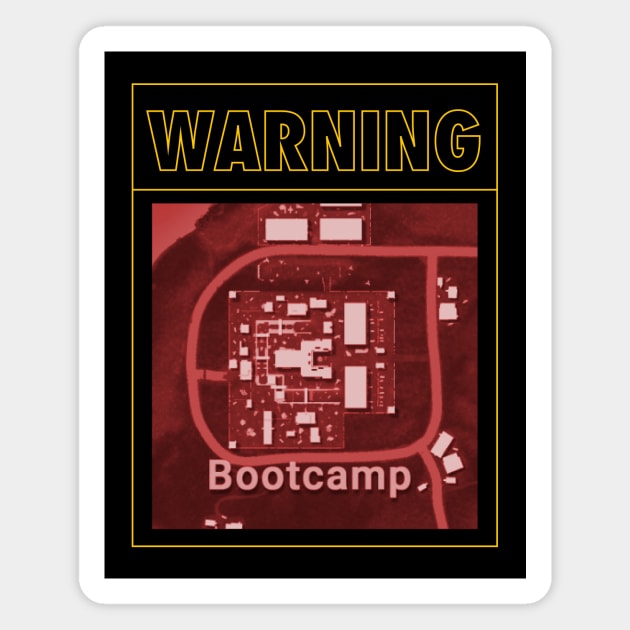 Bootcamp map warning Magnet by happymonday